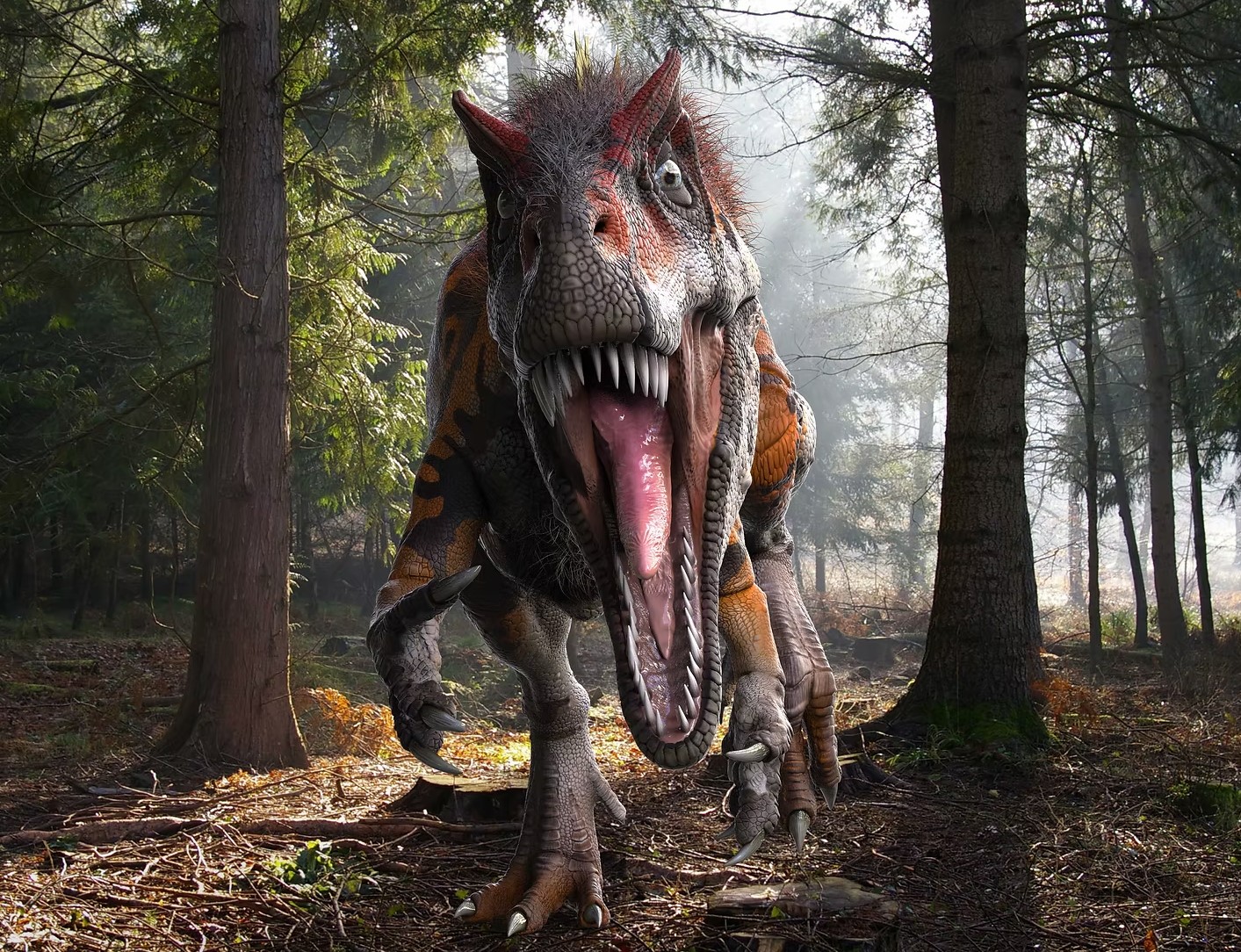 Allosaurus model by Peter Minister
